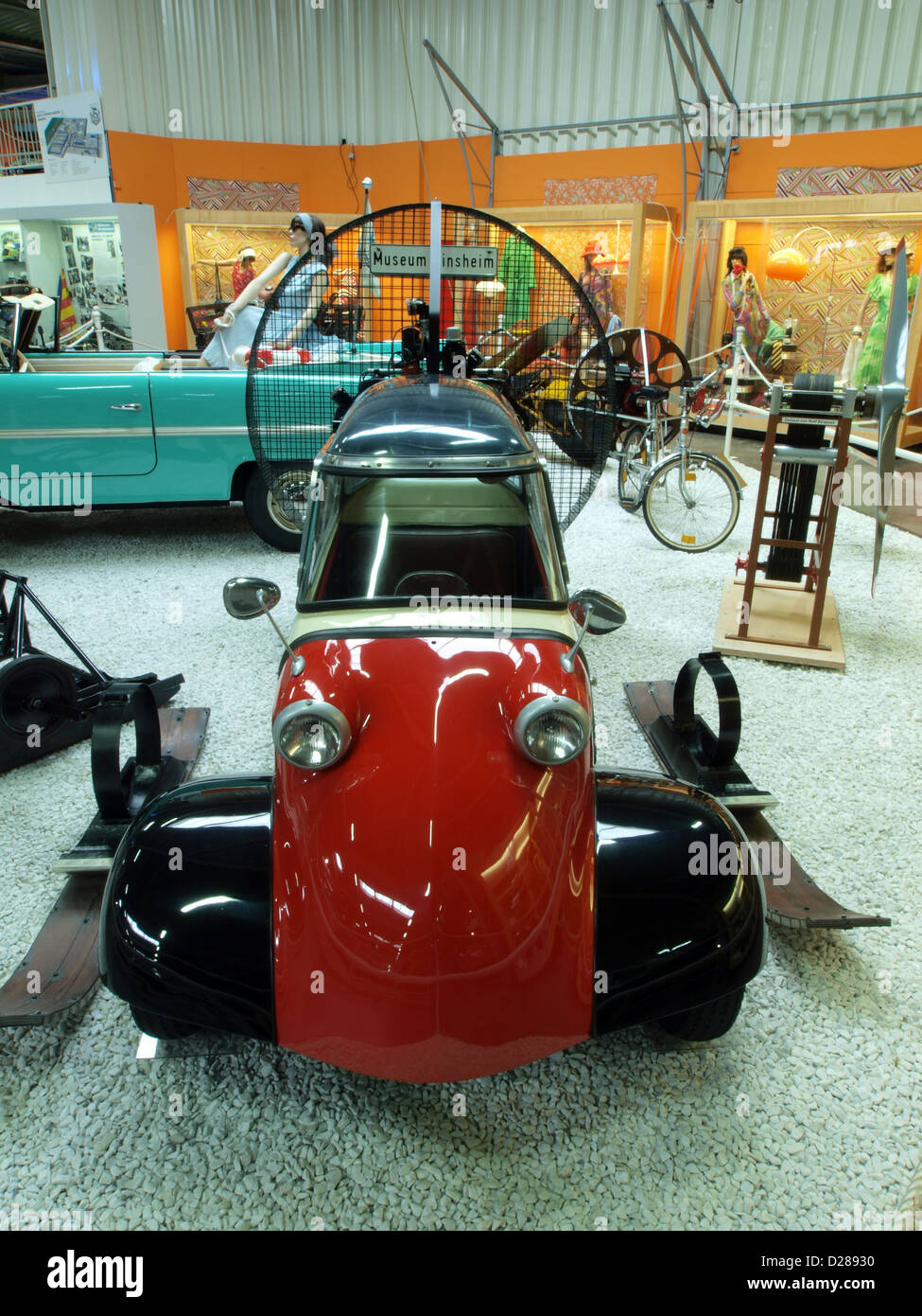 Auto & Technic museum Sinsheim.Messerschmitt Kabinenroller KR 200, Rolf Strasser Stock Photo