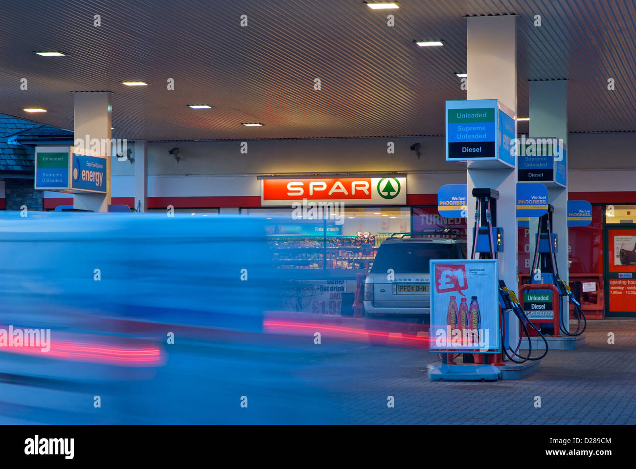 Night petrol station uk hires stock photography and images Alamy