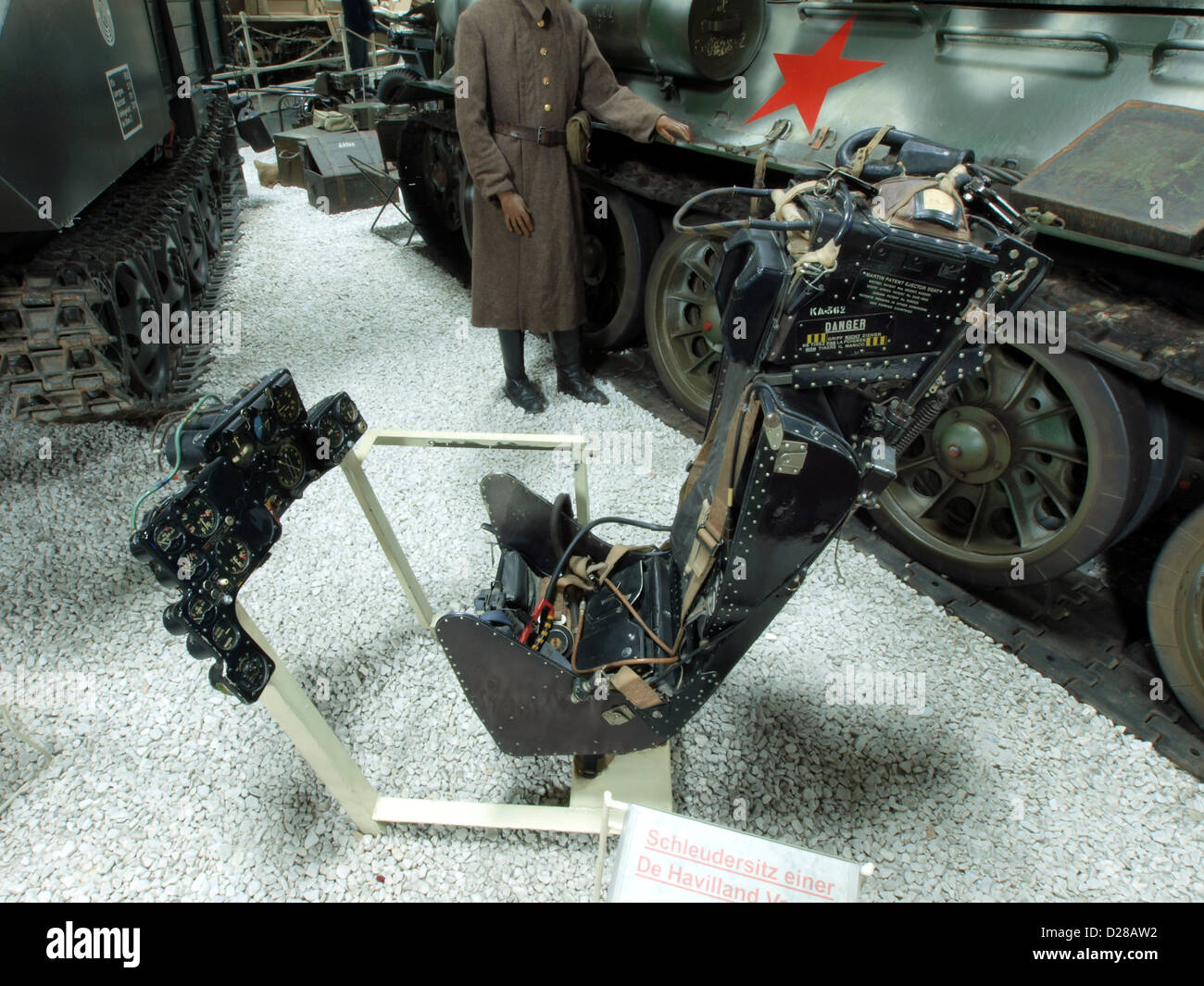Auto & Technic museum Sinsheim.De Haviland Venom ejection seat Stock Photo