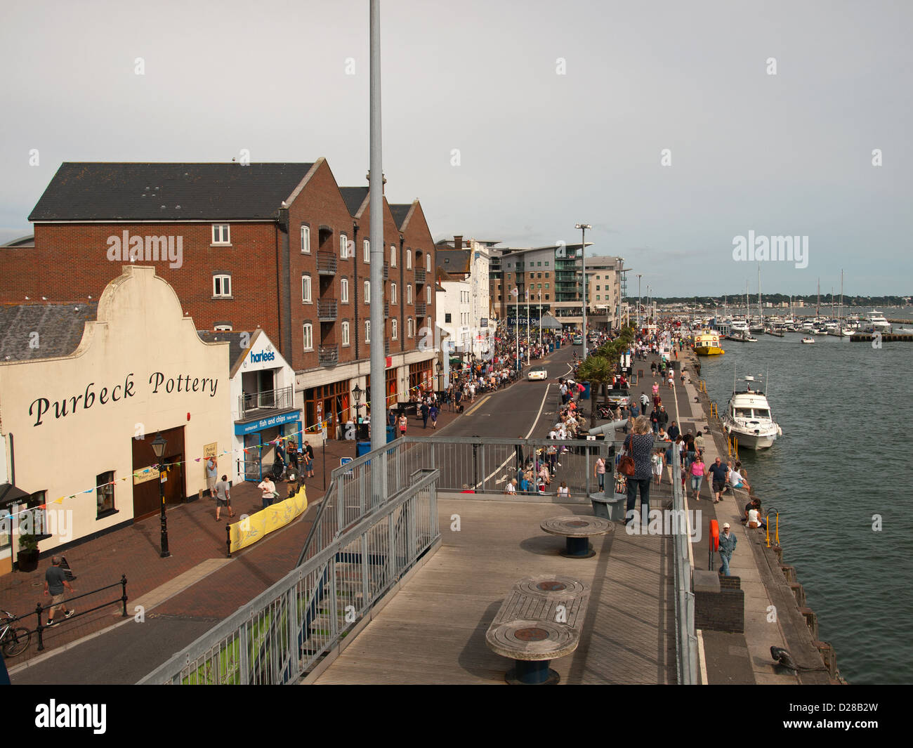 Poole harbour front Dorset England UK Stock Photo Alamy
