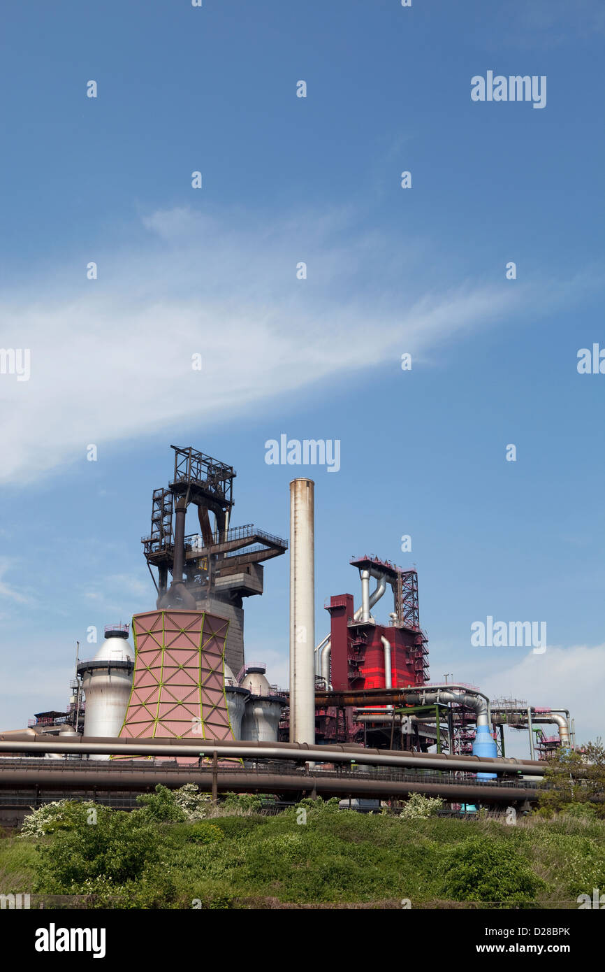 Duisburg, Germany, blast furnace 8 of ThyssenKrupp Steel AG Stock Photo
