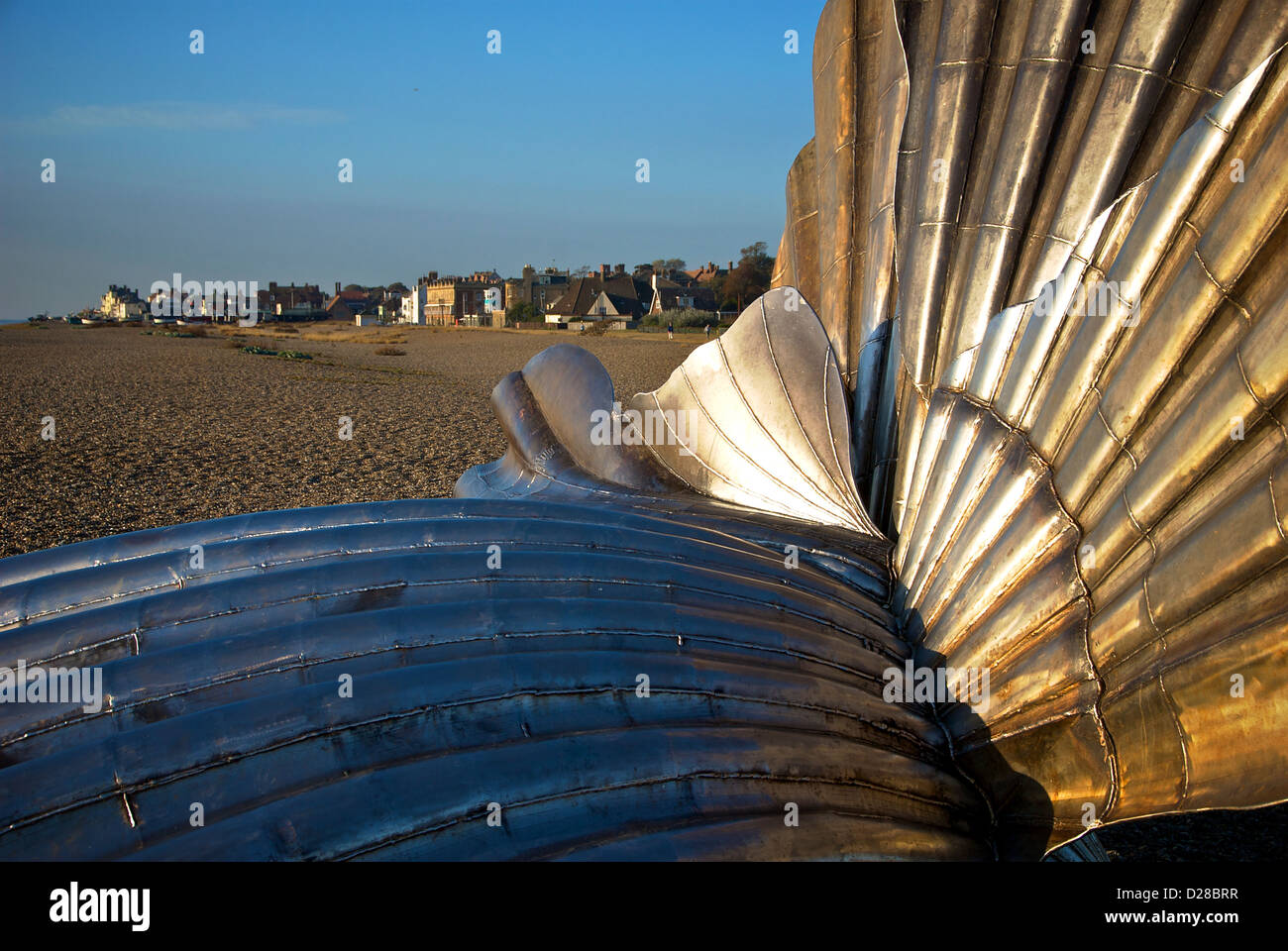 Aldeburgh Suffolk UK Beach Shell Sculpture Stock Photo Alamy