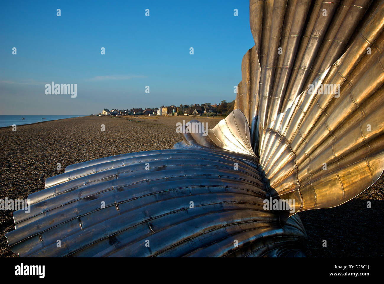 Aldeburgh Suffolk UK Beach Shell Sculpture Stock Photo Alamy