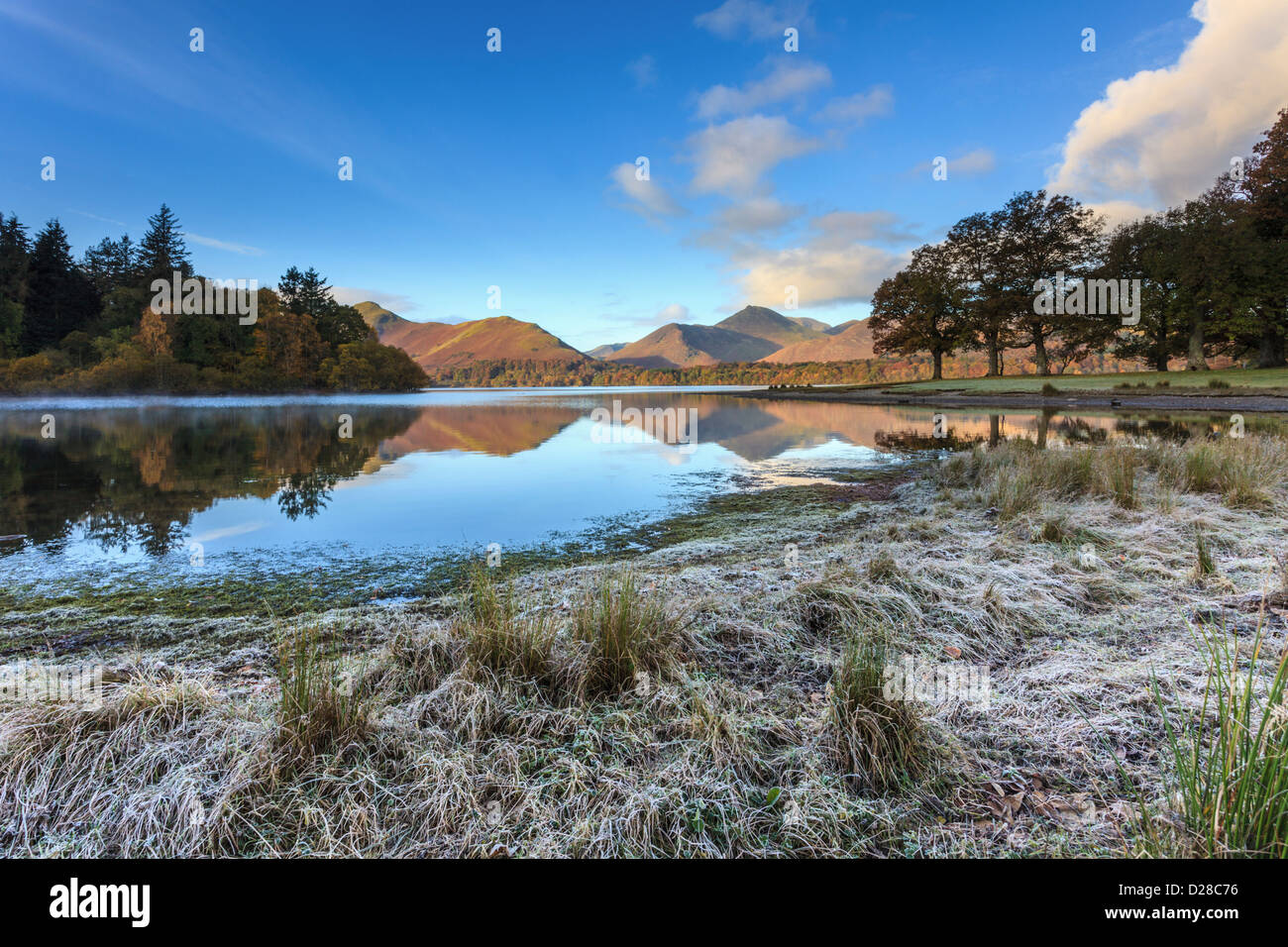 Strandshag Bay near Friar's Crag on Derwent water in the Lake District