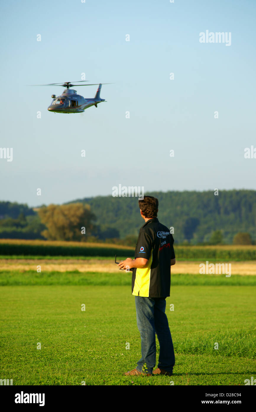 Helicopter, Flight, Radio Control, RC, Stock Photo