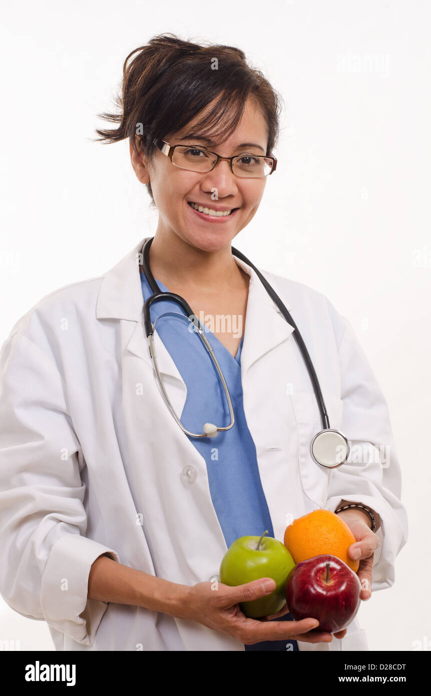 Attractive forties asian healthcare worker woman Stock Photo Alamy