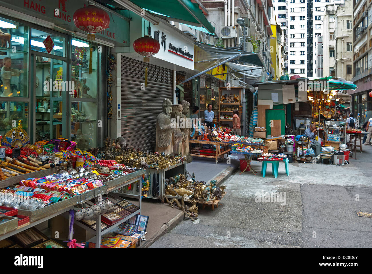 Cat Street Market, Hong Kong Stock Photo Alamy