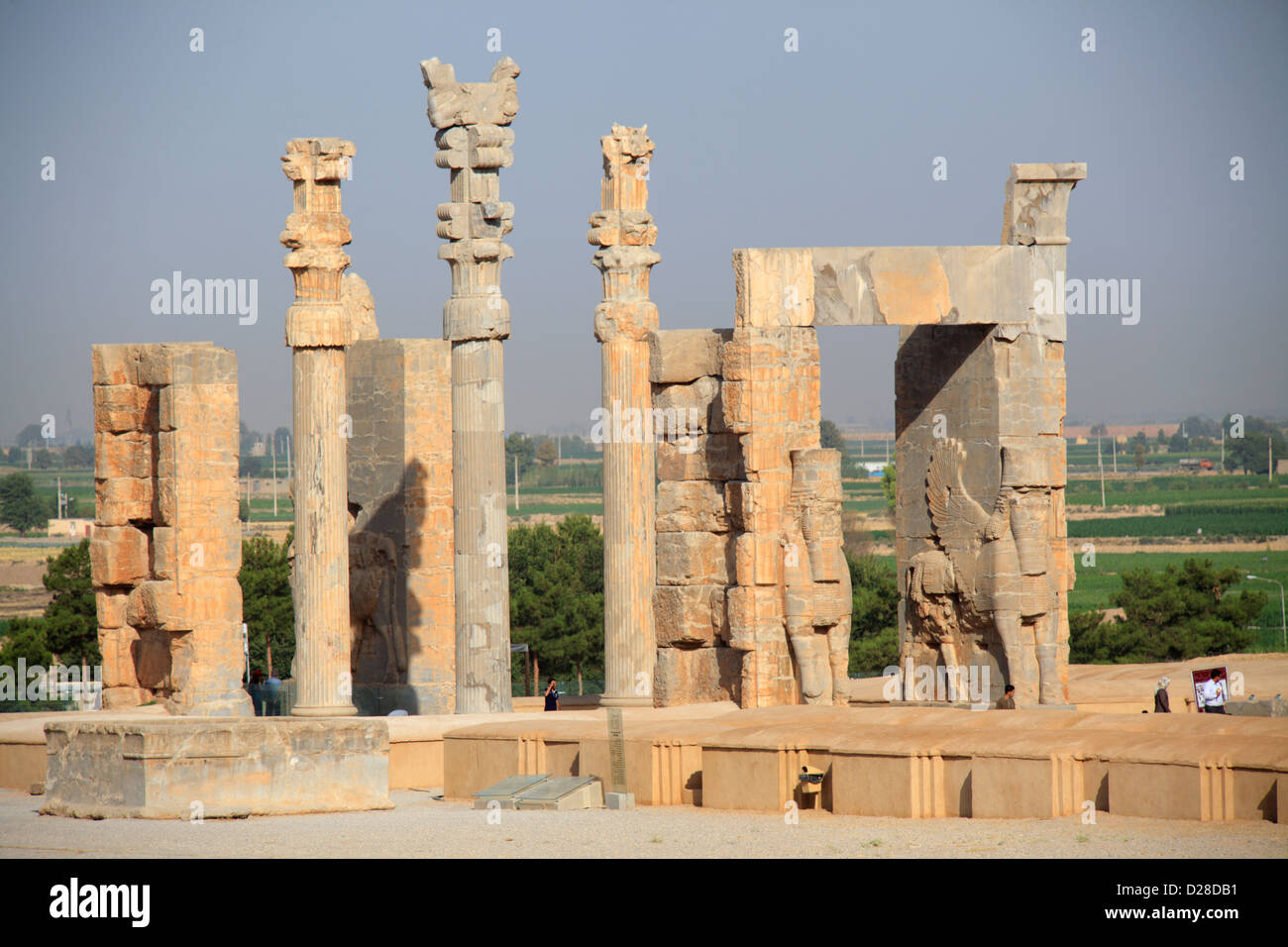 The Xerxes Gate, aka Gate of All Nations, Persepolis, Iran Stock Photo