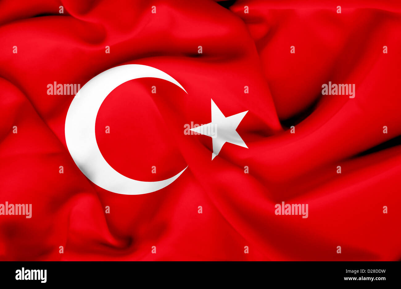 Turkey Waving Flag Stock Photo Alamy Turkey Waving Flag Stock Photo Alamy