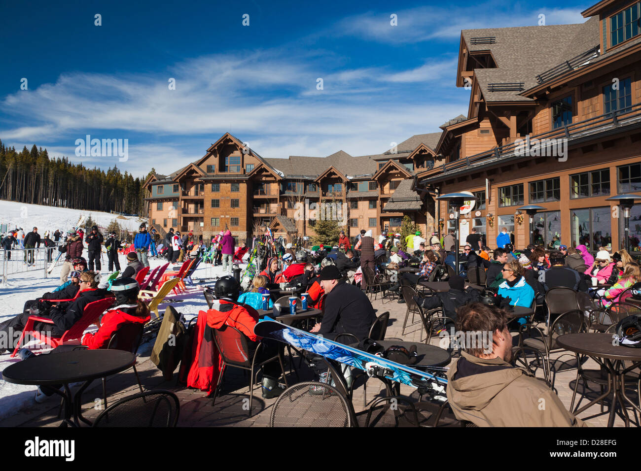 USA, Colorado, Breckenridge, ski lodge, Peak 7 Stock Photo - Alamy