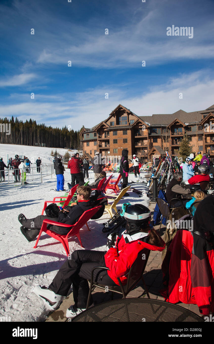 USA, Colorado, Breckenridge, ski lodge, Peak 7 Stock Photo - Alamy
