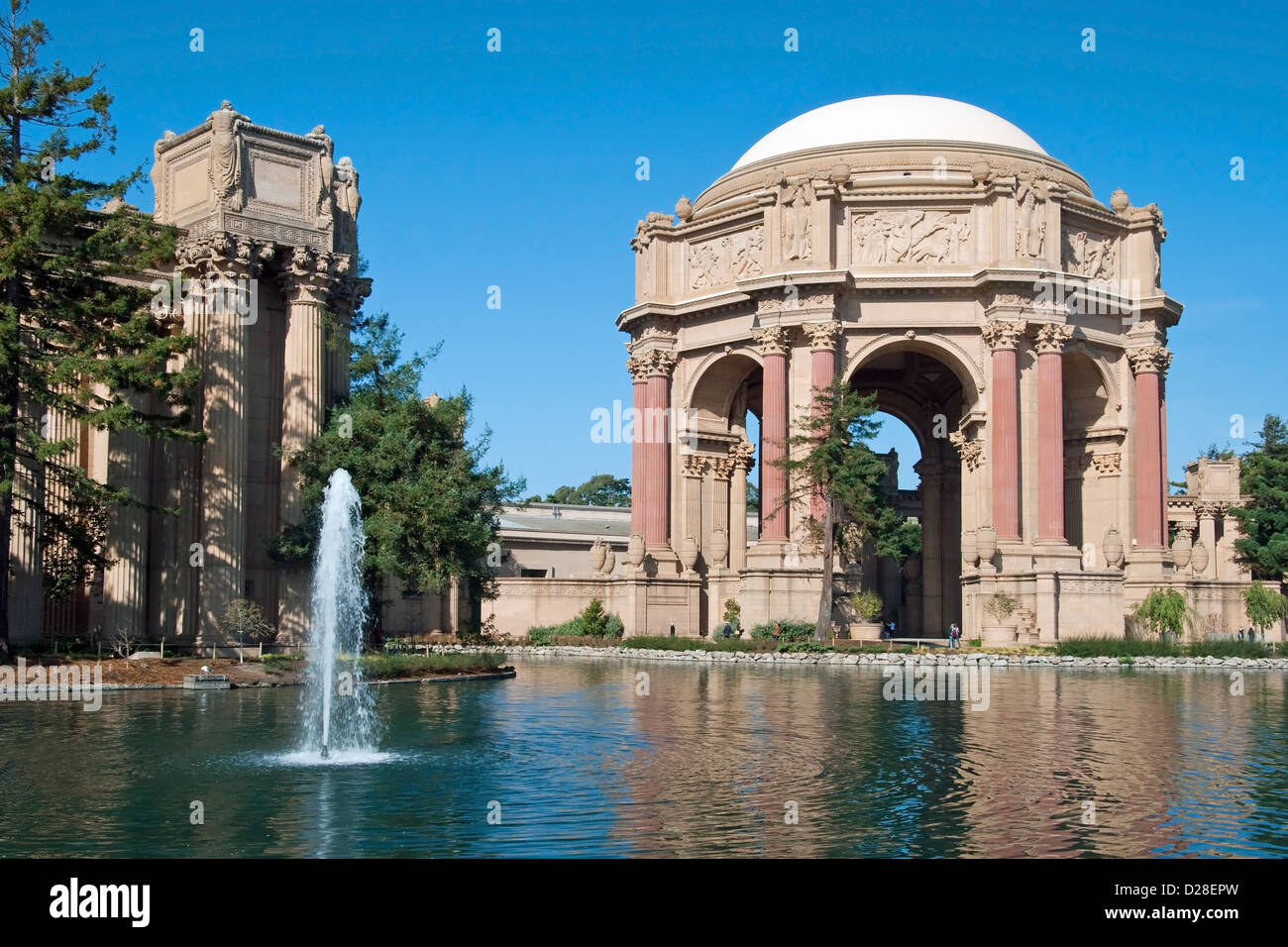 Exploratorium and Palace of Fine Arts in San Francisco. Stock Photo