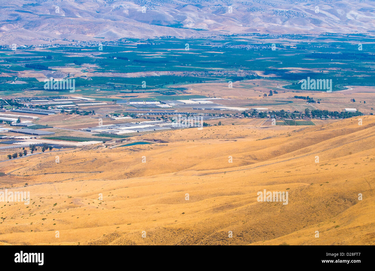 View To Jordan Valley From Ruins Of The Crusader Fortress Belvoir In