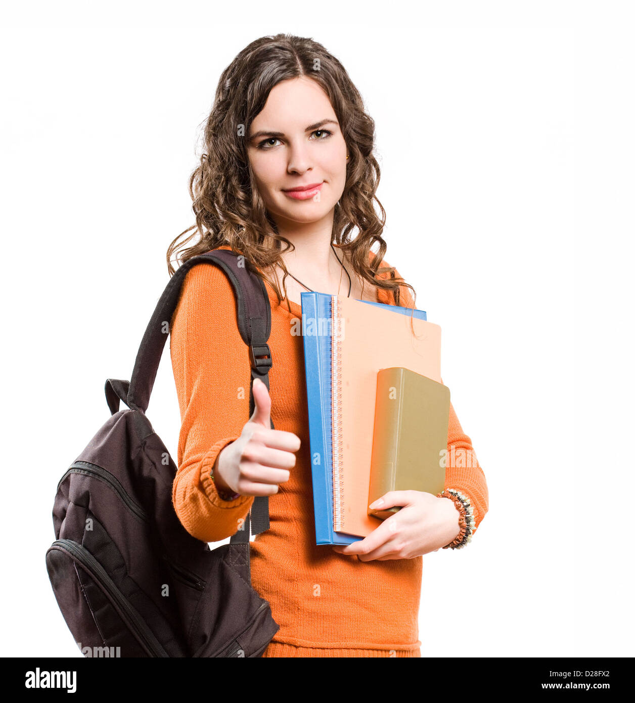 Smiling black female teen hi-res stock photography and images - Alamy
