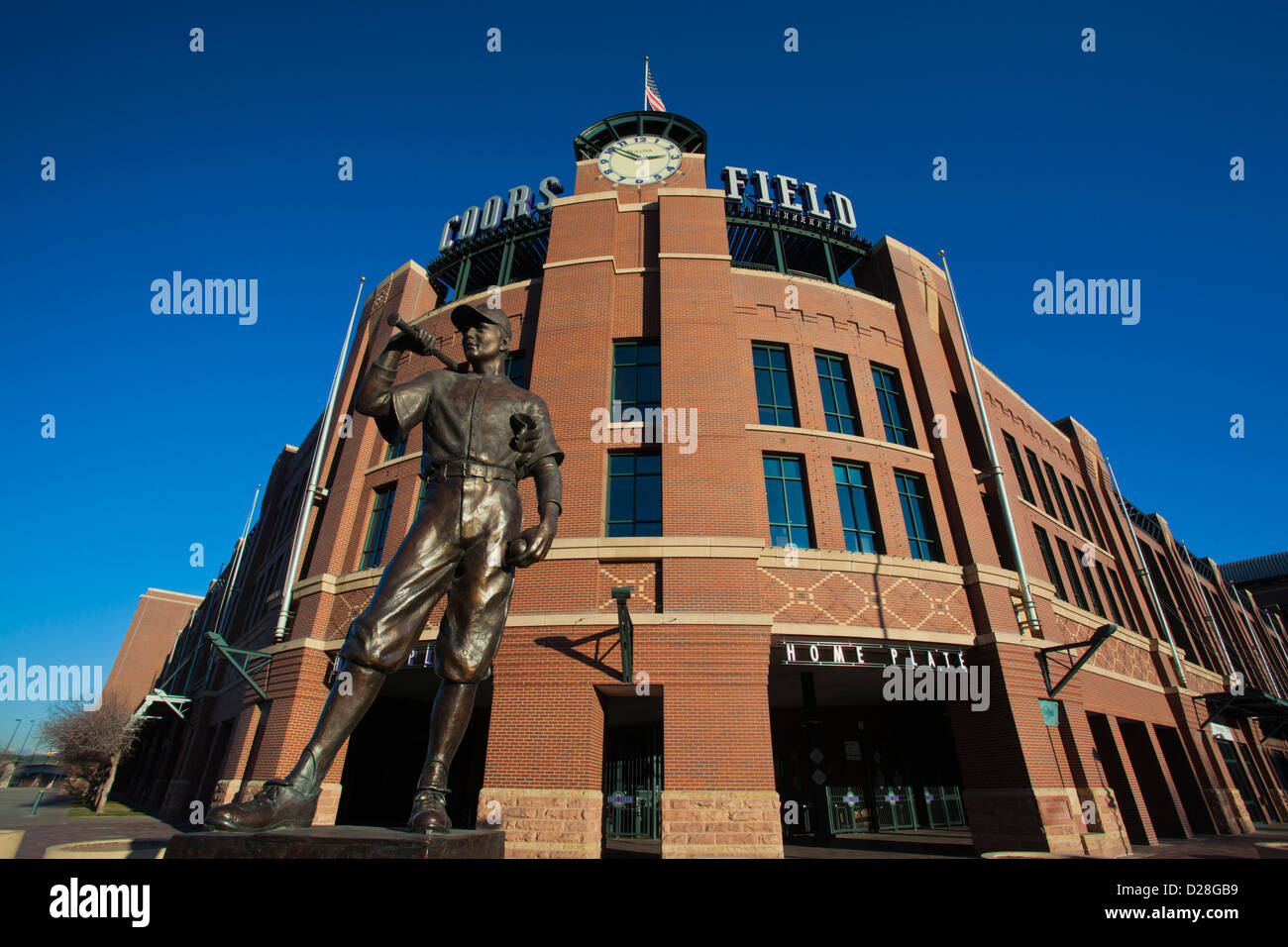 Coors Field in Denver, Colorado. Vantage from the Rock Pile during a  baseball game Stock Photo - Alamy