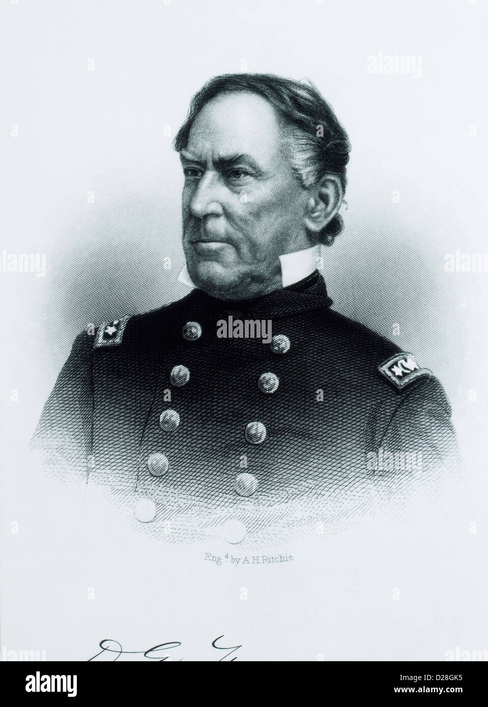 Admiral David Glasgow Farragut (1801-1870), Portrait Stock Photo