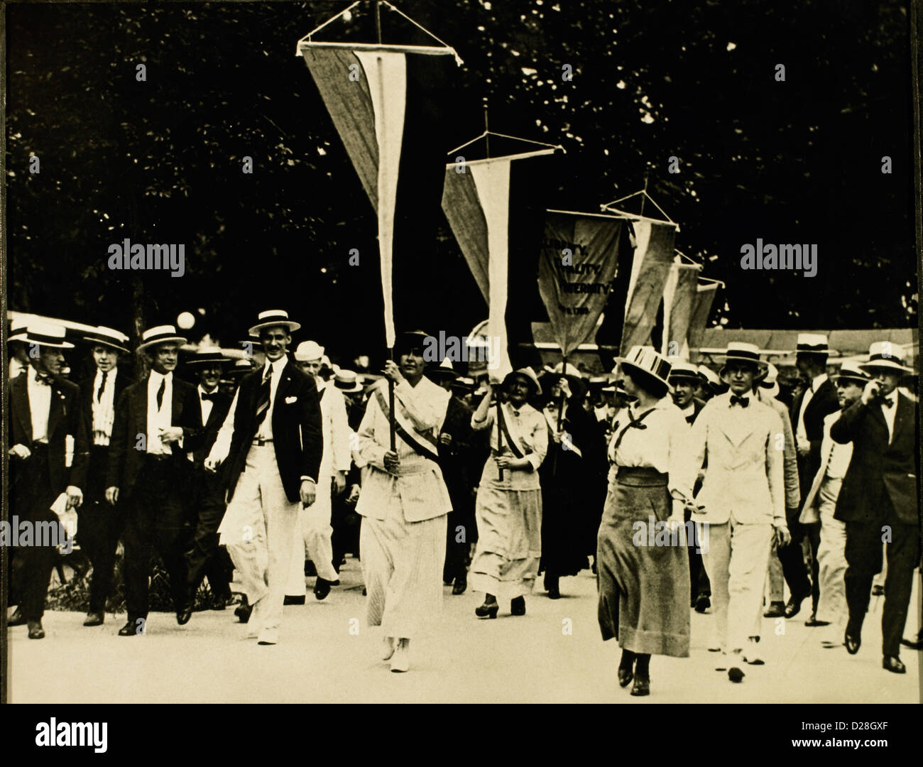 Suffragists Marching, Washington, DC, USA, 1917 Stock Photo