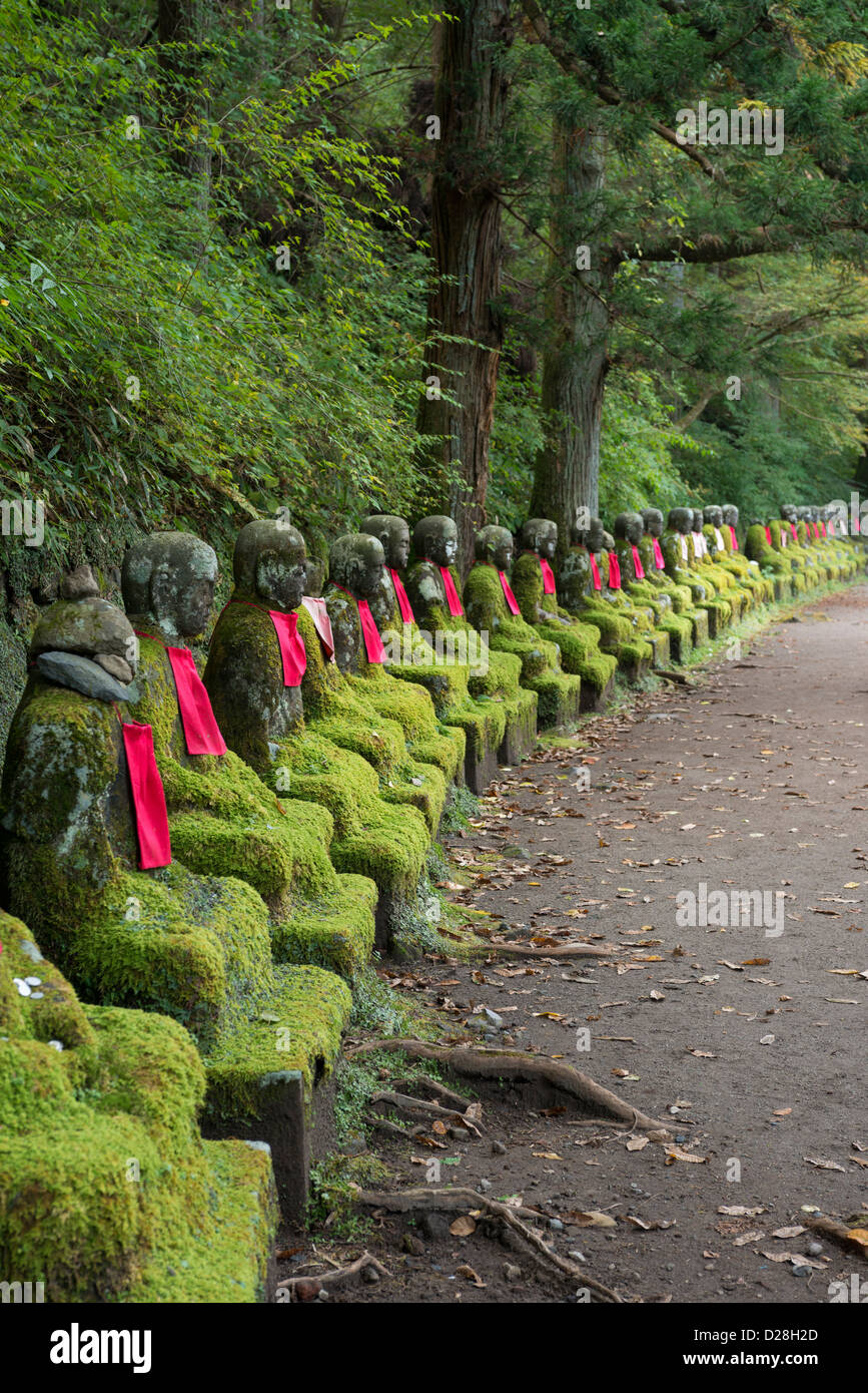 Jizo statues in Kanmangafuchi Abyss Nikko, Japan Stock Photo Alamy