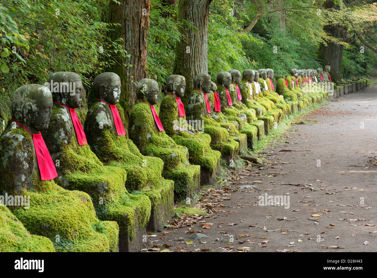 Jizo statues in Kanmangafuchi Abyss Nikko, Japan Stock Photo Alamy