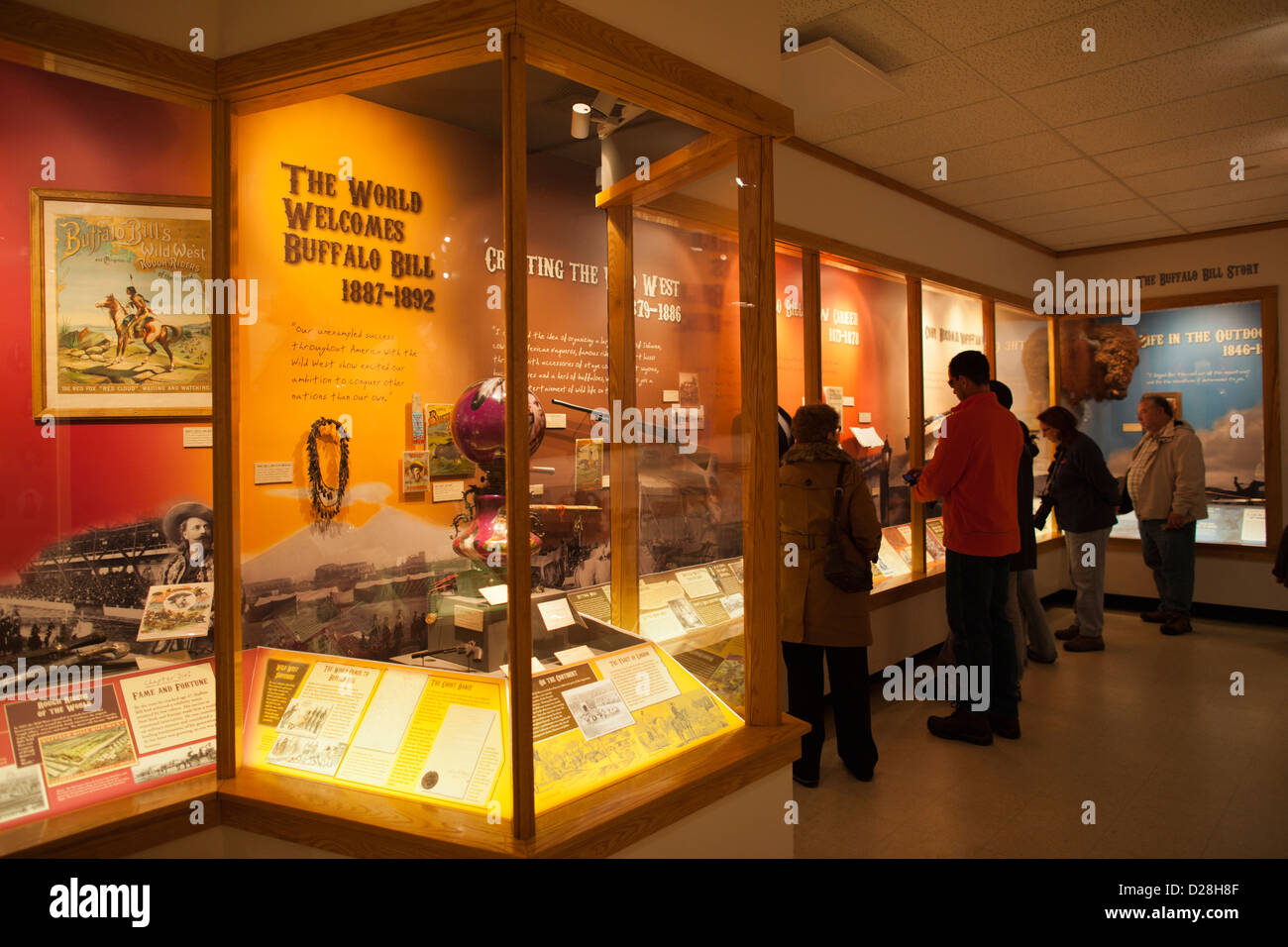 USA, Colorado, Golden, Lookout Mountain, Buffalo Bill Museum, Bill memorabilia Stock Photo -