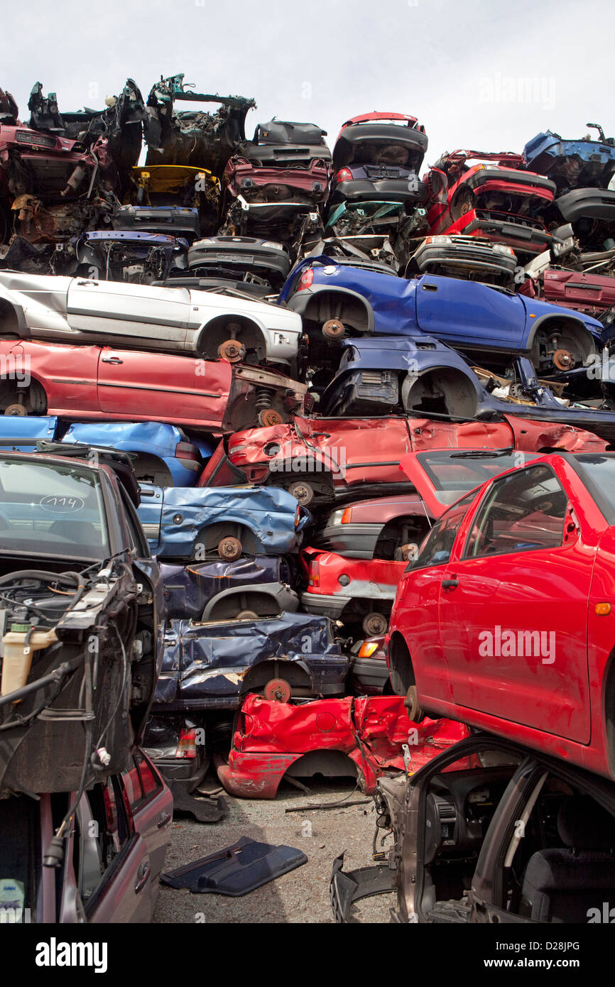 Car junkyard scrap yard germany hi-res stock photography and images - Alamy
