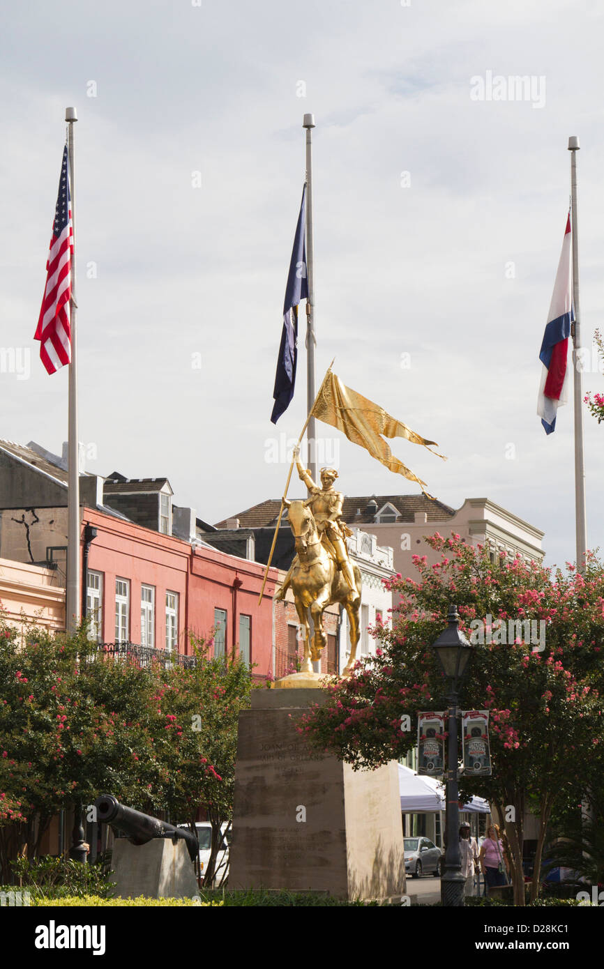 LA, New Orleans, French Quarter, statue of Joan of Arc, Maid of Orleans