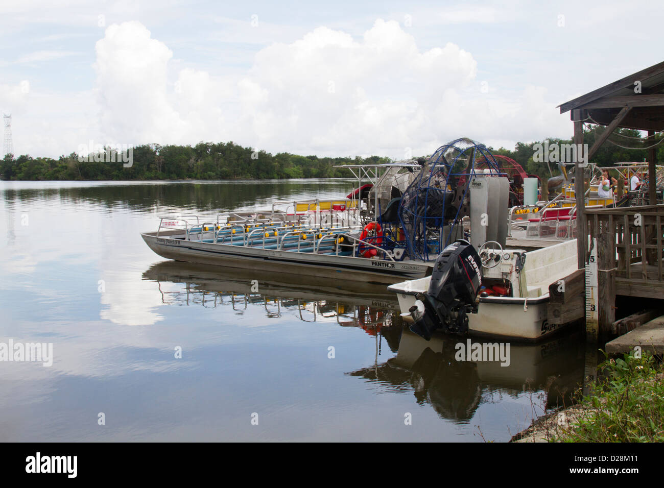 LA, Lafitte, Airboat swamp tour Stock Photo Alamy