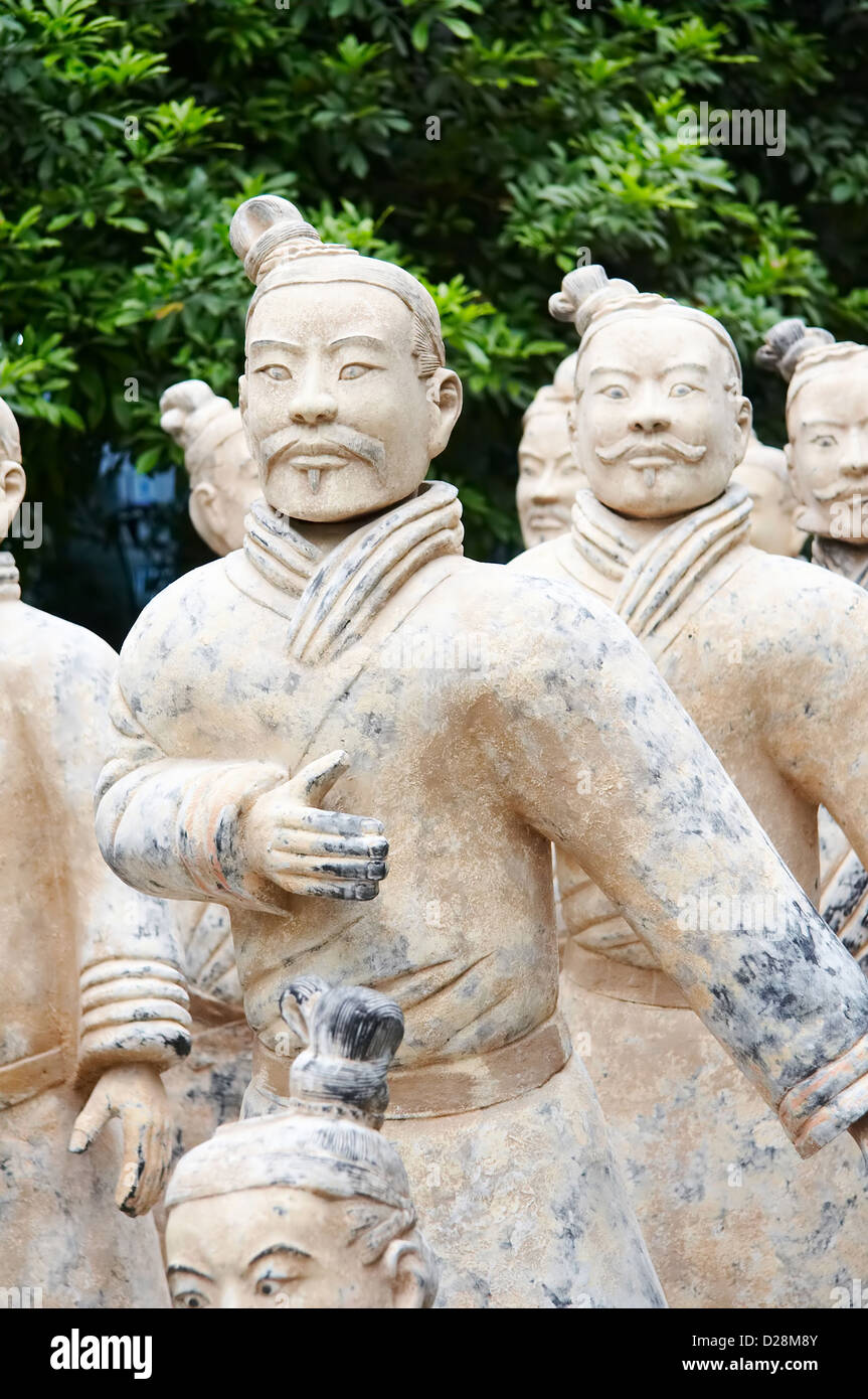 Army of terracotta warriors,one of the most famous historical sights in