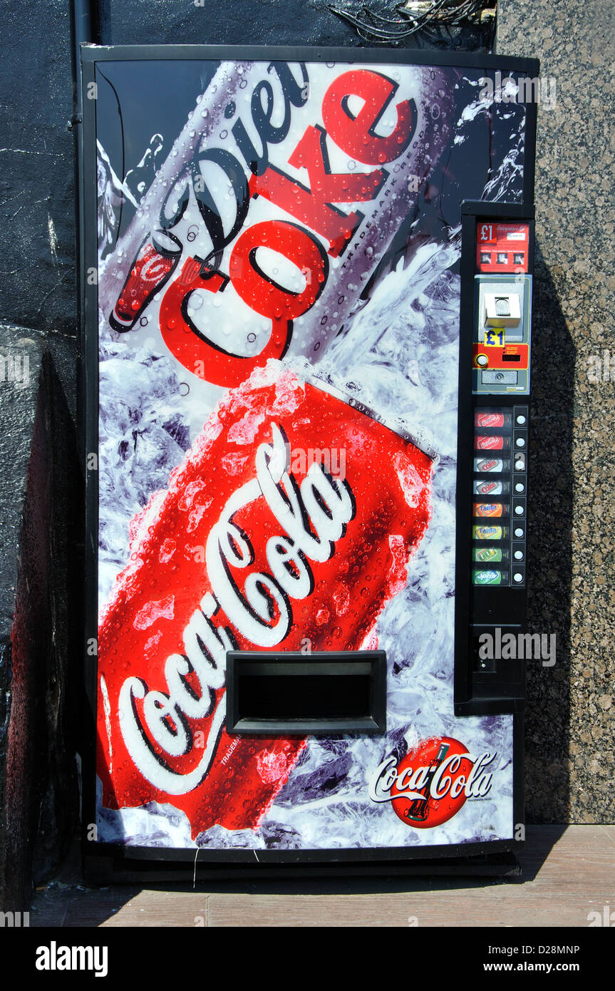 Coca Cola vending machine, England, UK Stock Photo