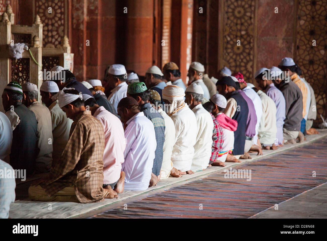 Inside the Friday Mosque in Fatehpur Sikri India Stock Photo