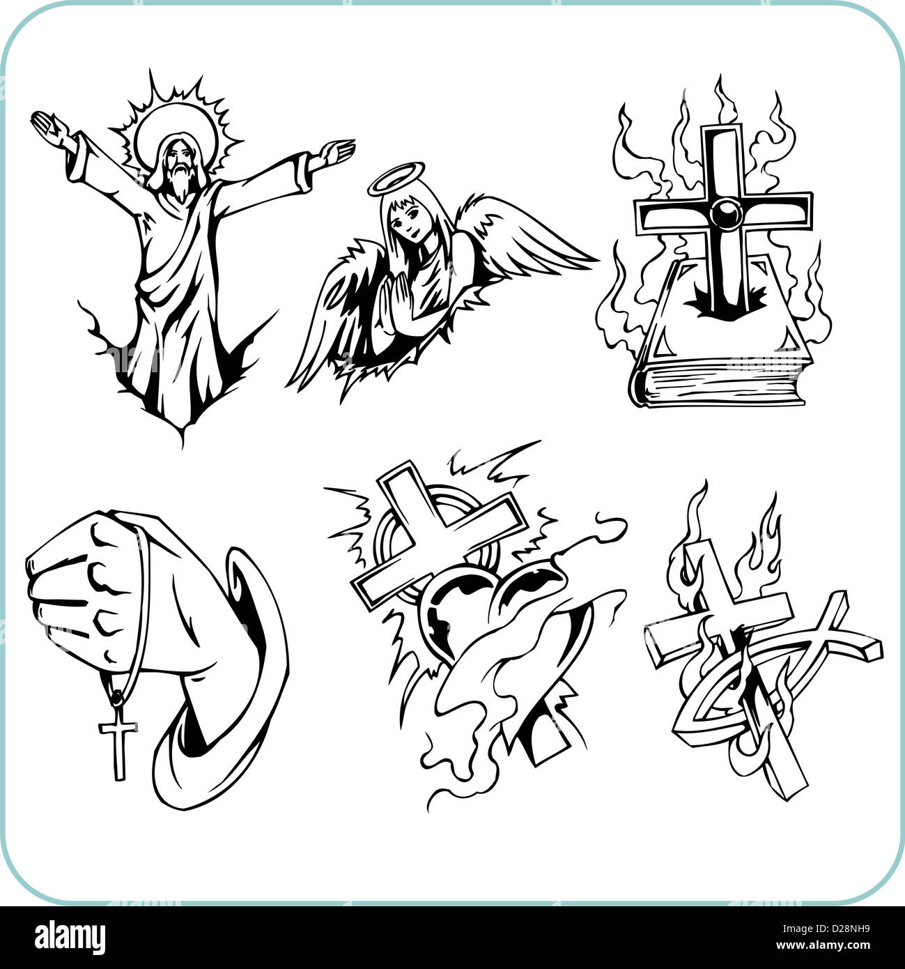 Religious Conversion Drawing Christian Religion - illustration Stock Photo - Alamy