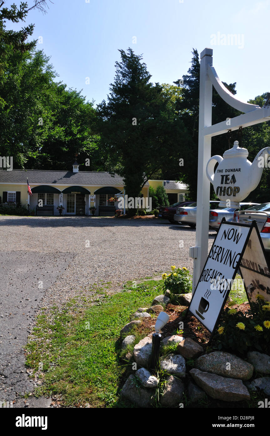 Dunbar Tea Shop Cape Cod Massachusetts Usa Stock Photo