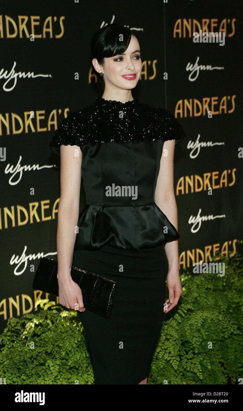 Las Vegas, Nevada, USA. 16th January 2013. Krysten Ritter at arrivals for Andrea's Grand Opening at Encore Las Vegas, Encore Las Vegas, Las Vegas, NV January 16, 2013. Photo By: James Atoa/Everett Collection/Alamy Live News Stock Photo