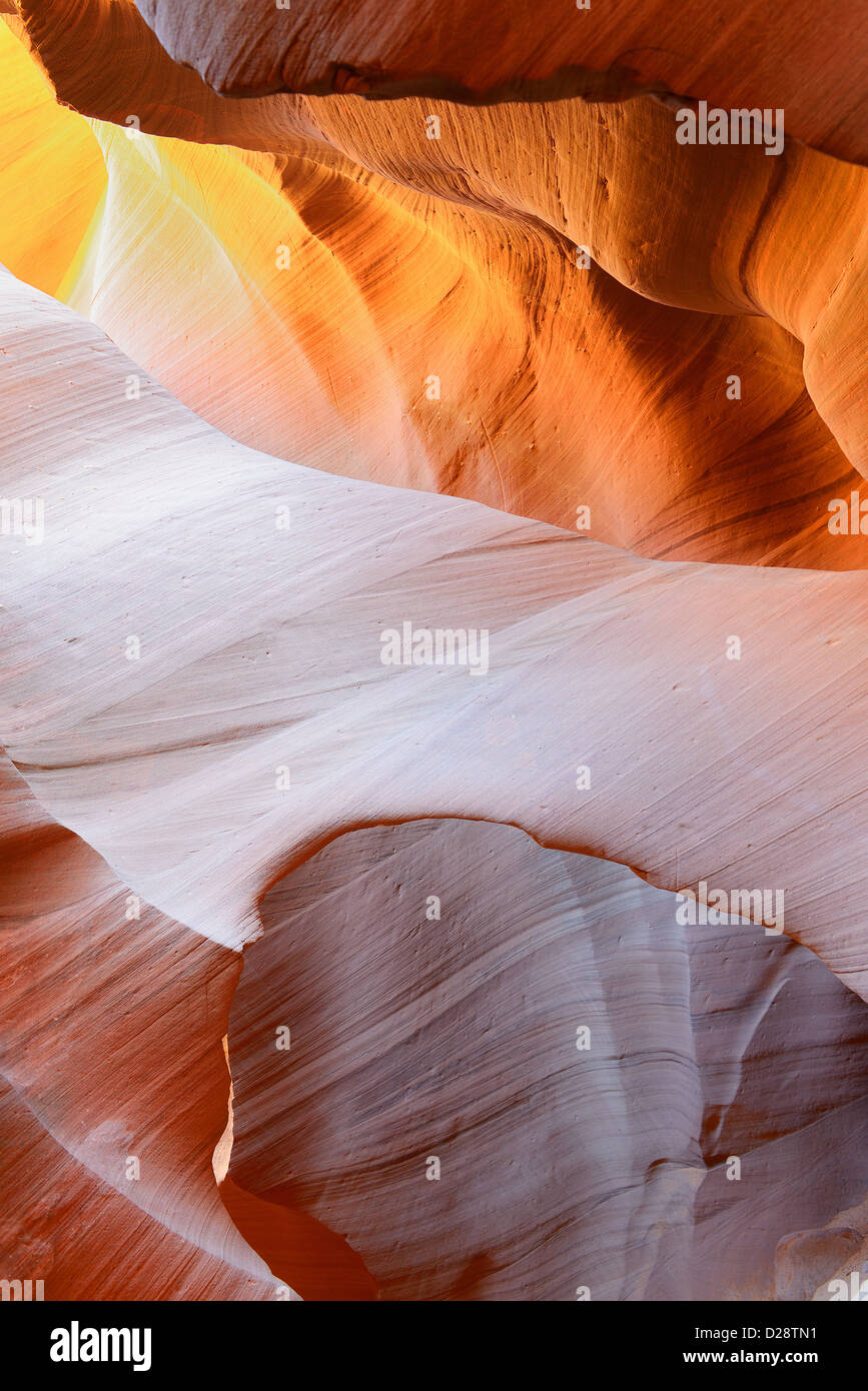 The Upper Antelope Canyon, Page, Arizona, USA. The second edition with the expanded range Stock Photo