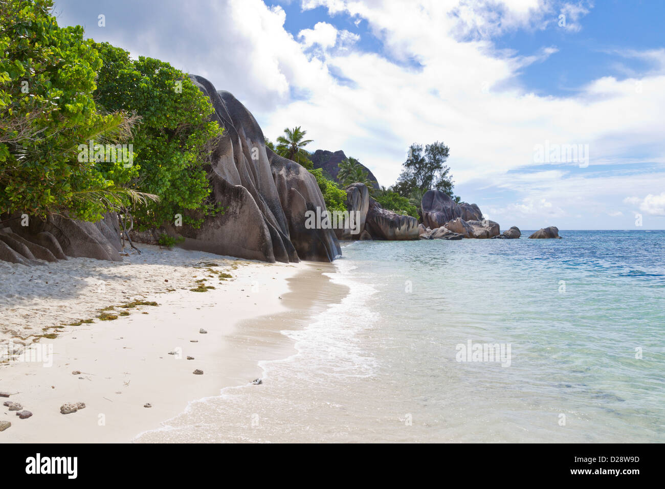 Grand Anse La Digue Stock Photo Alamy
