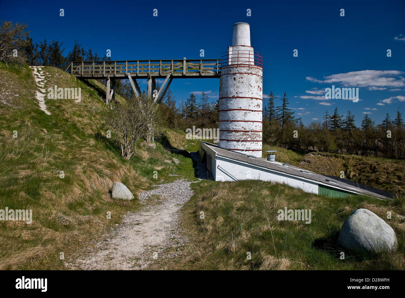 Old abandoned lime kiln Stock Photo