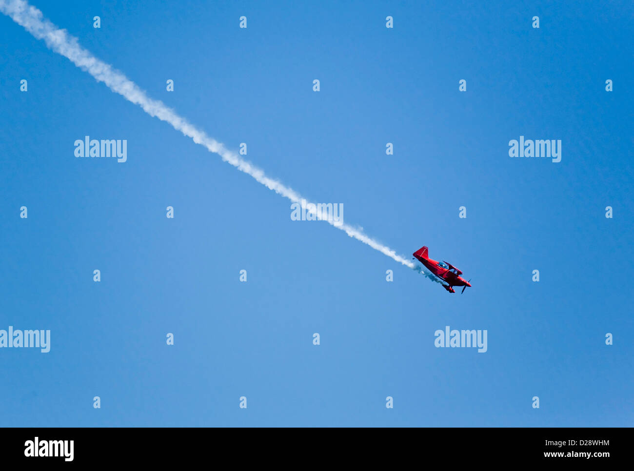 Stunt plane at air show Stock Photo