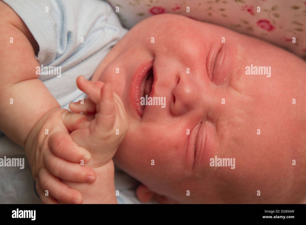 Crying baby. Stock Photo