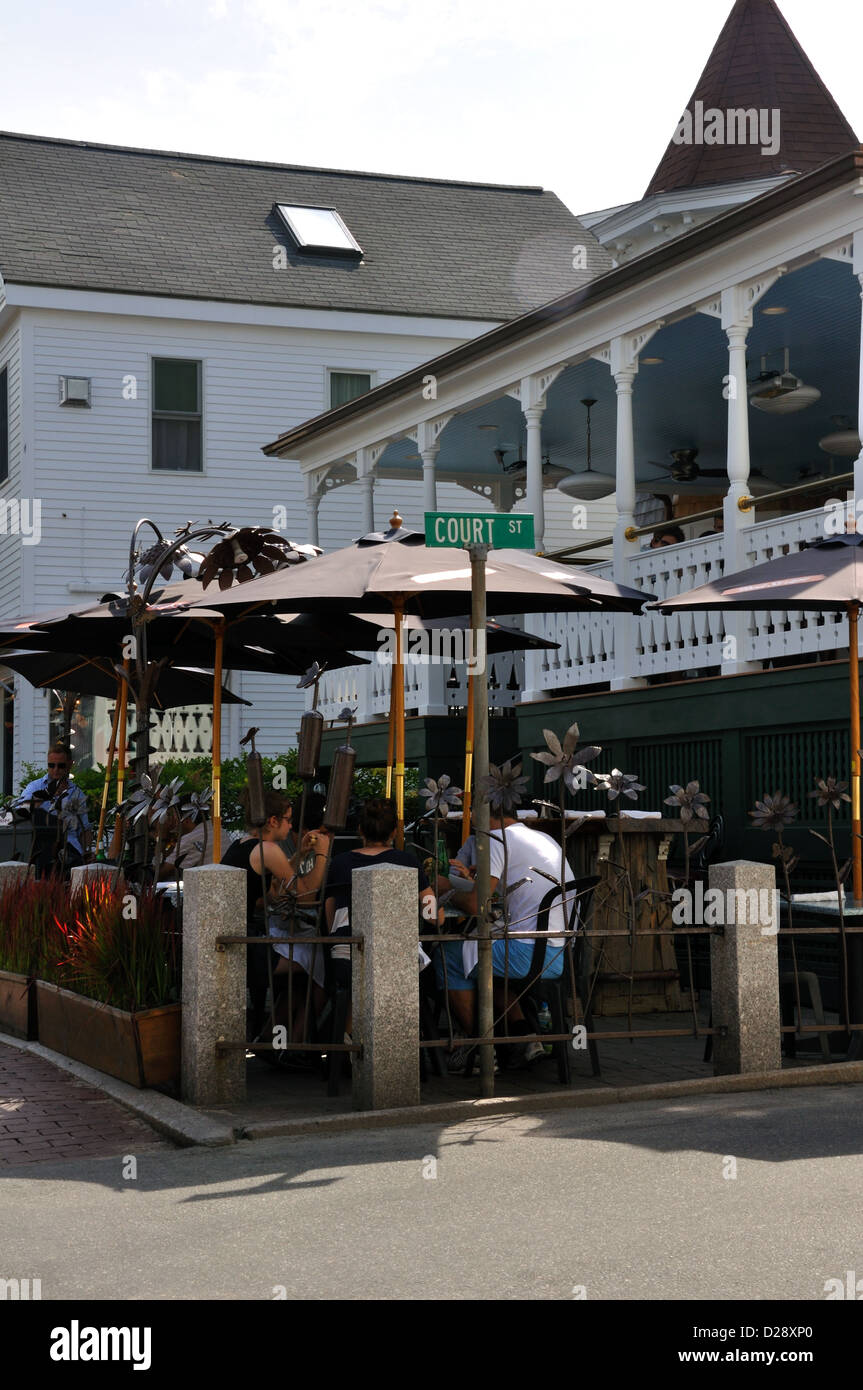 Restaurant in Provincetown, Cape Cod, Massachusetts, USA Stock Photo