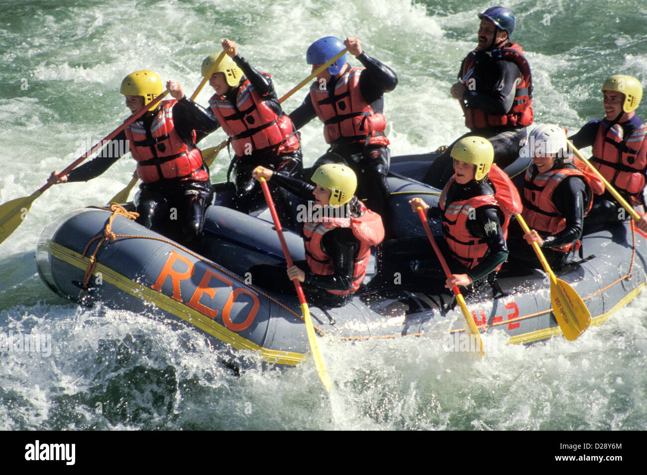 Canada, British Columbia. Reo River Rafting Stock Photo
