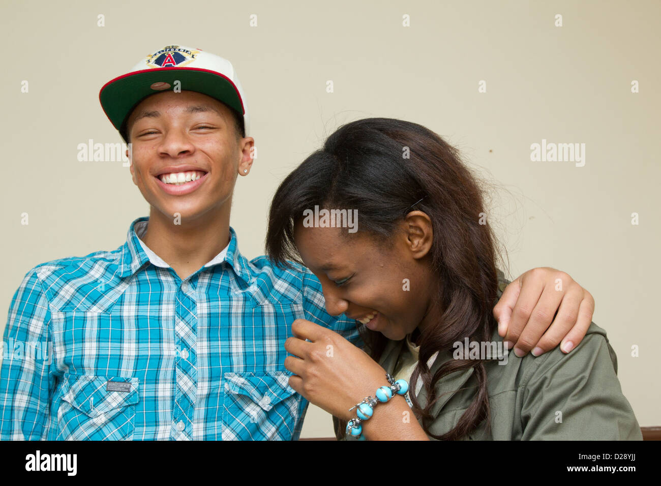 African youths laughing hi-res stock photography and images - Alamy