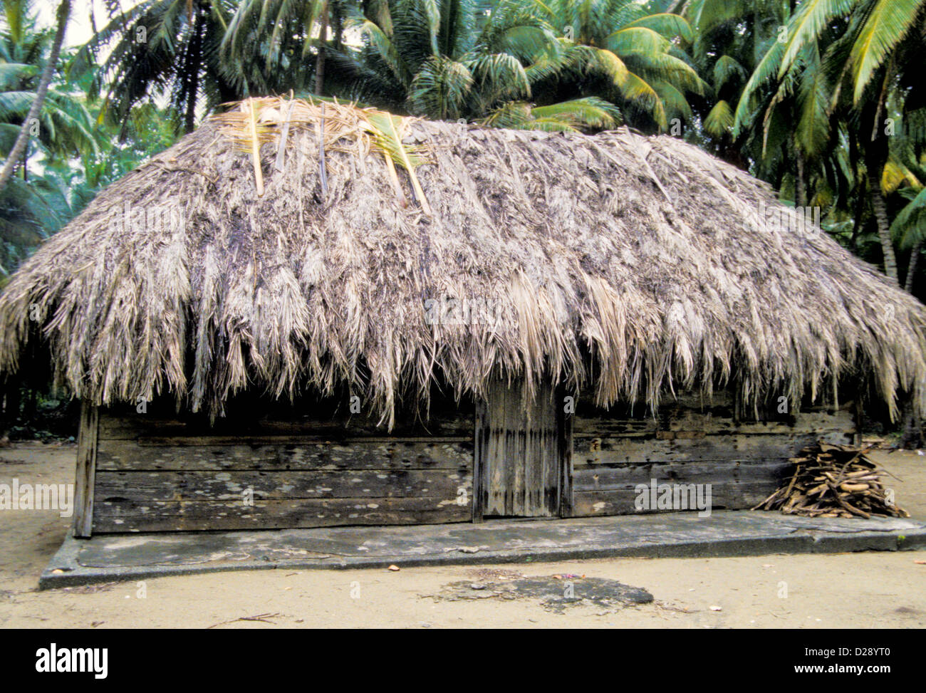 Cuba. Near Baracoa. House. Stock Photo