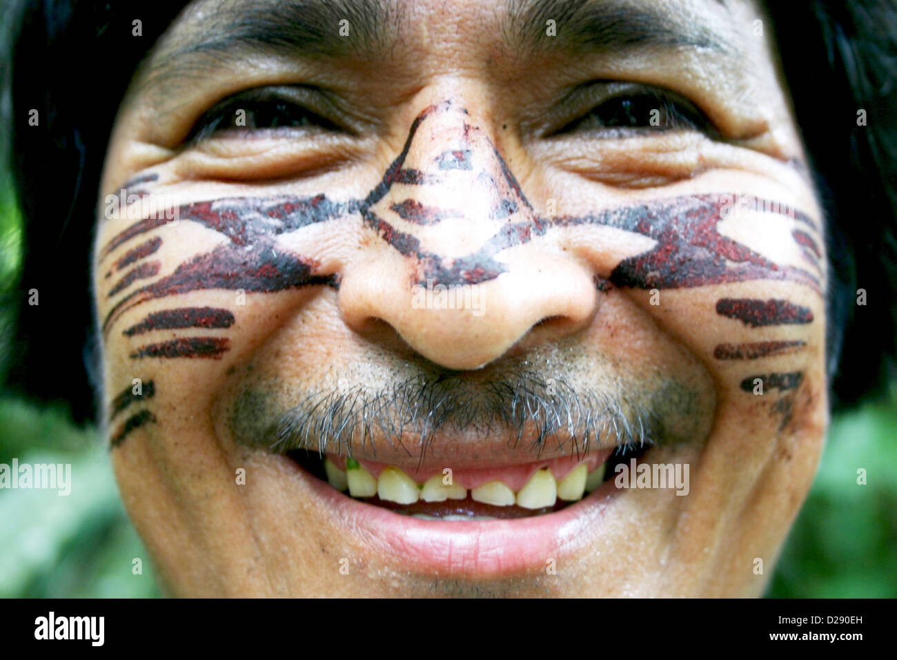 Ecuador, Indigenous Achuar Man, Stock Photo