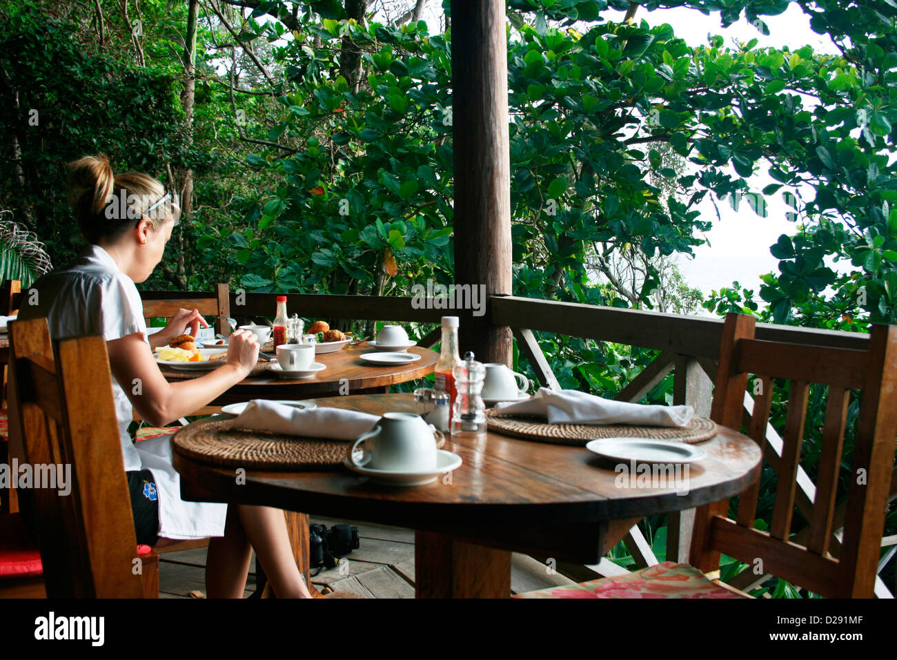 Dominica, Jungle Bay Eco-Lodge Stock Photo