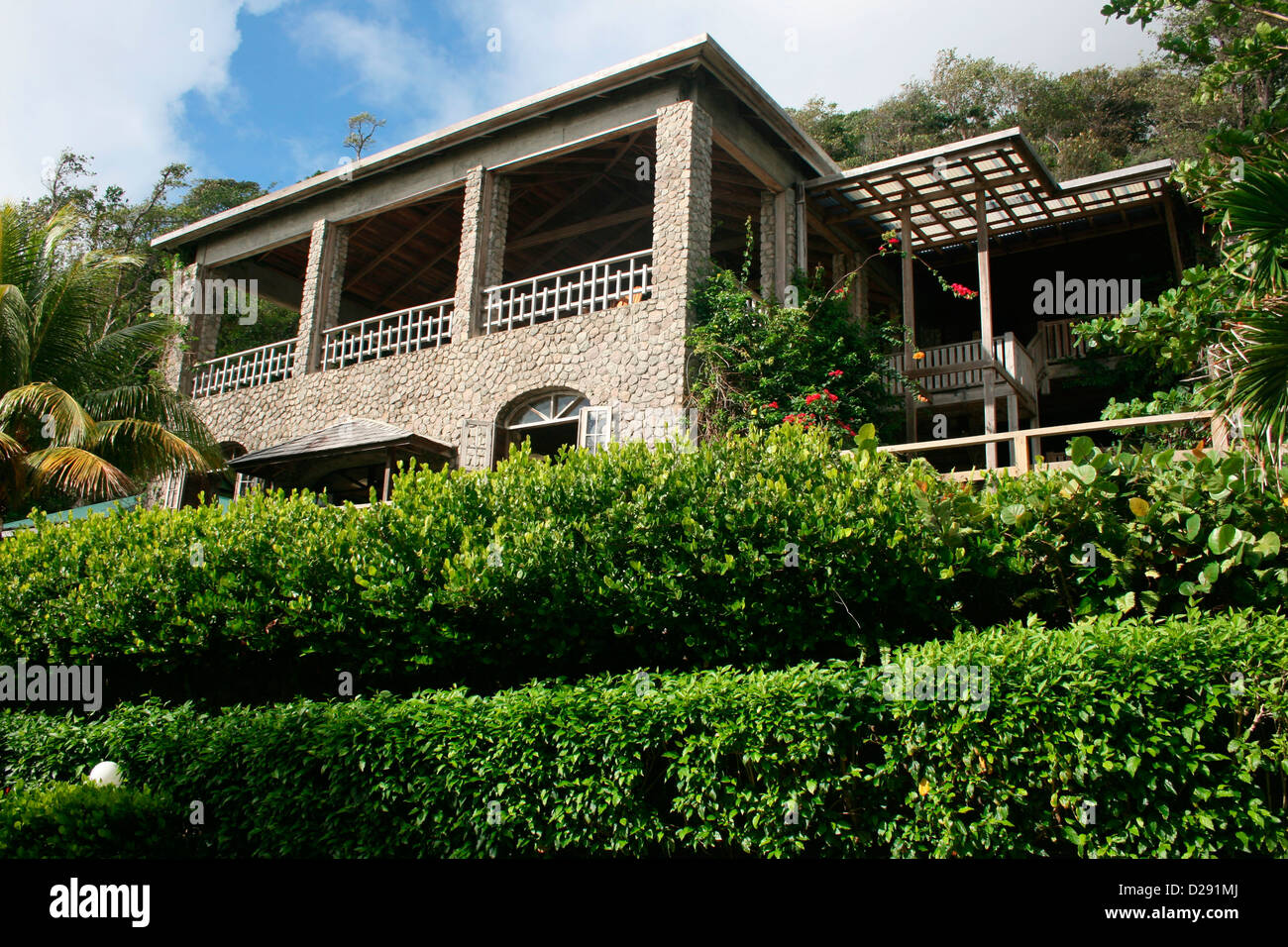 Dominica, Jungle Bay Eco-Lodge Stock Photo