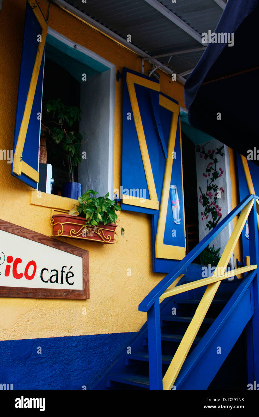 Dominica, Roseau Restaurant Stock Photo Alamy