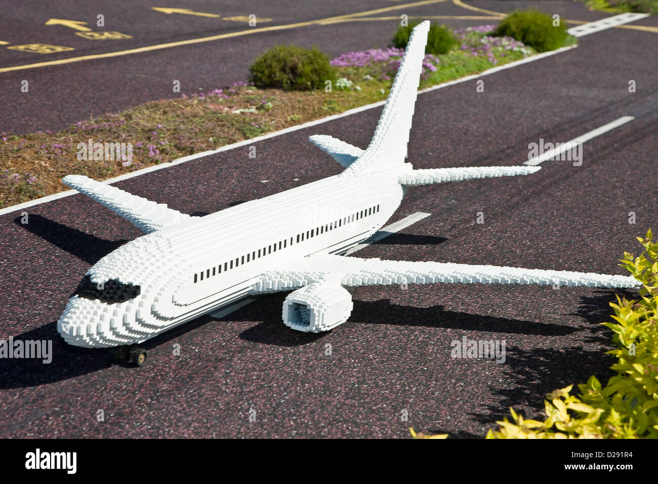 Aaircraft made from lego bricks Stock Photo