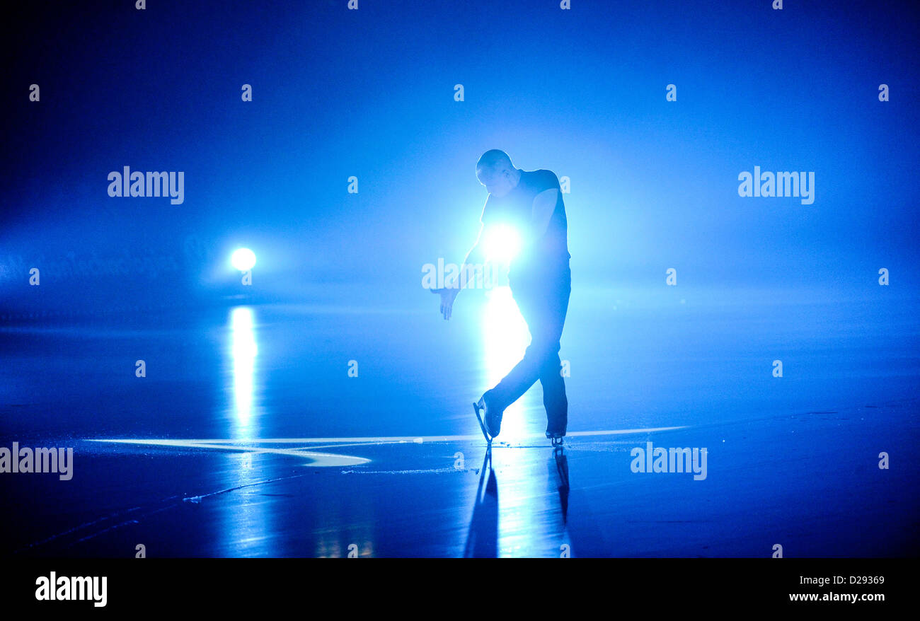 Magic of figure skating Stock Photo