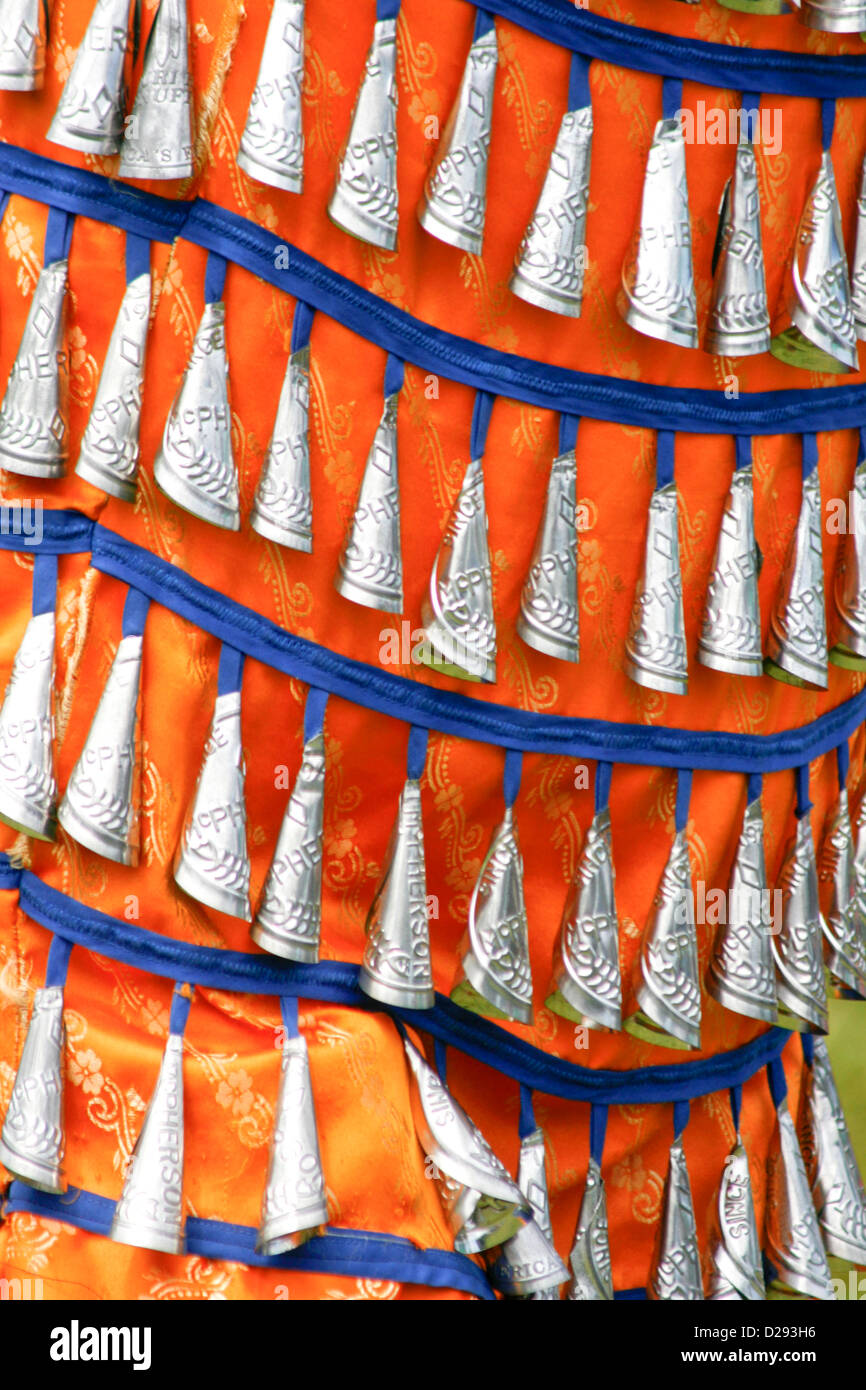 orange jingle dress Jingle dress regalia hi-res stock photography and images