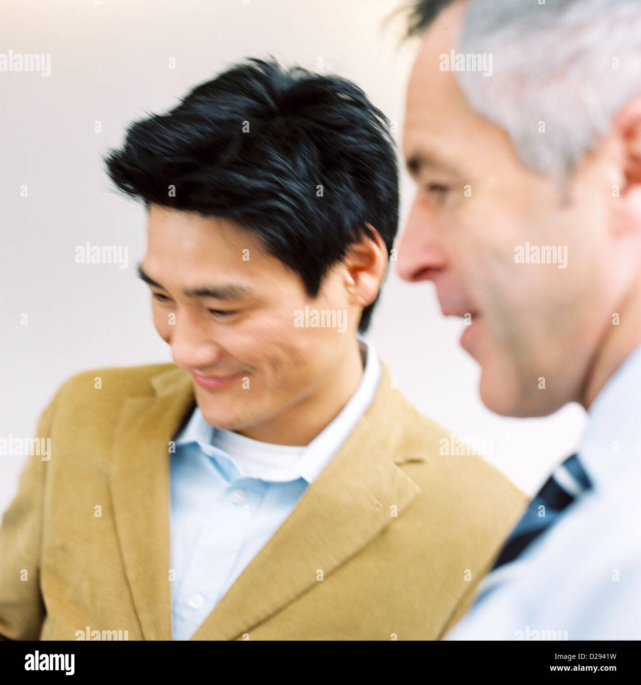 Business people man confidence cooperation laptop License free except ads and outdoor billboards Stock Photo